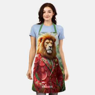 Tablier Costume de pastèque de lion mignon de fantaisie