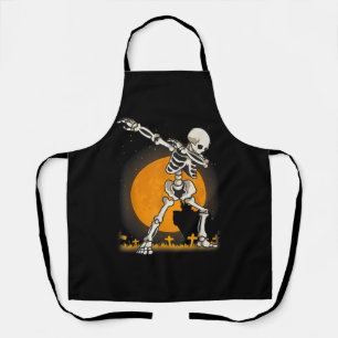 Tablier Costume de squelette d'Halloween Dabbing