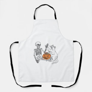 Tablier Costume drôle d'Halloween pour chat amateur de squ