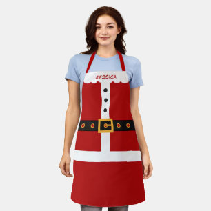 Tablier Costume du Père Noël Joyeux Noël Tout-En-Un Imprim