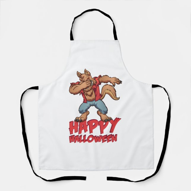 Tablier Costume Halloween Dabbing Werwolf Halloween (Recto)