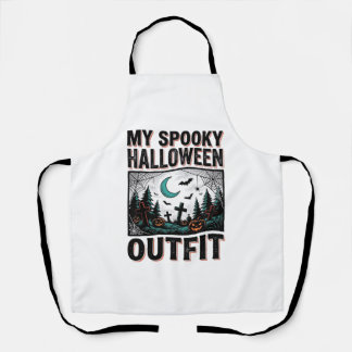 Tablier Costume Halloween effrayant Vintage Graveyard Tee_
