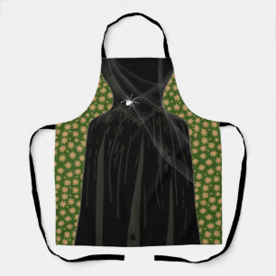 Tablier Costume Halloween sorcier Céleste Noir