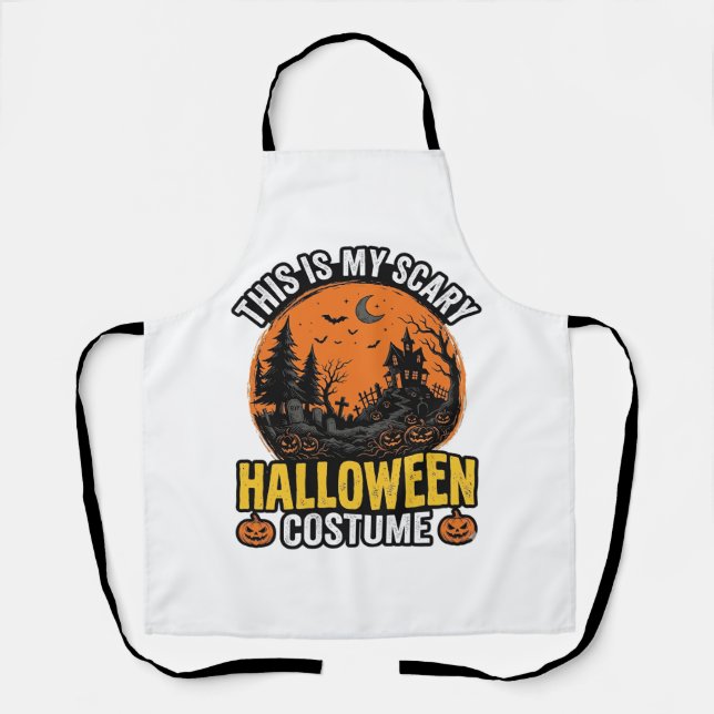 Tablier Costume Halloween Vintage Épouvantable (Recto)