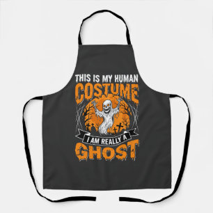 Tablier Costume Humain Halloween Graphique Fantôme Squelet