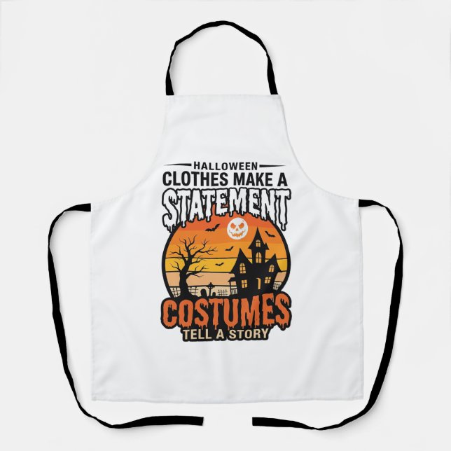Tablier Costumes de déclaration Halloween Design de T-Shir (Recto)