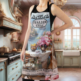 Tablier Côte italienne romantique Nonna