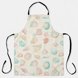 Tablier Côtière rustique - Coquillages, Starfish, Reef (22