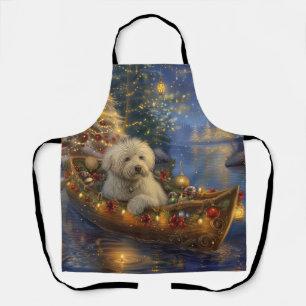 Tablier Coton De Tulear Noël Festive Voyage