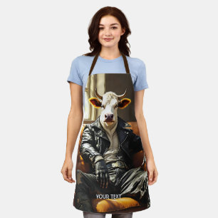 Tablier Couche en cuir Imaginaire Cute Cow