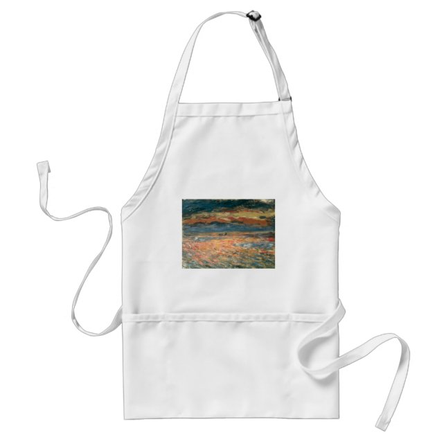 Tablier Coucher de soleil sur la mer par Pierre Renoir, Be (Devant)