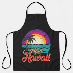 Tablier Coucher de soleil sur la plage de Maui Hawaii avec