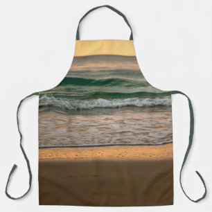 Tablier Coucher de soleil sur la plage Orange Turquoise Ab