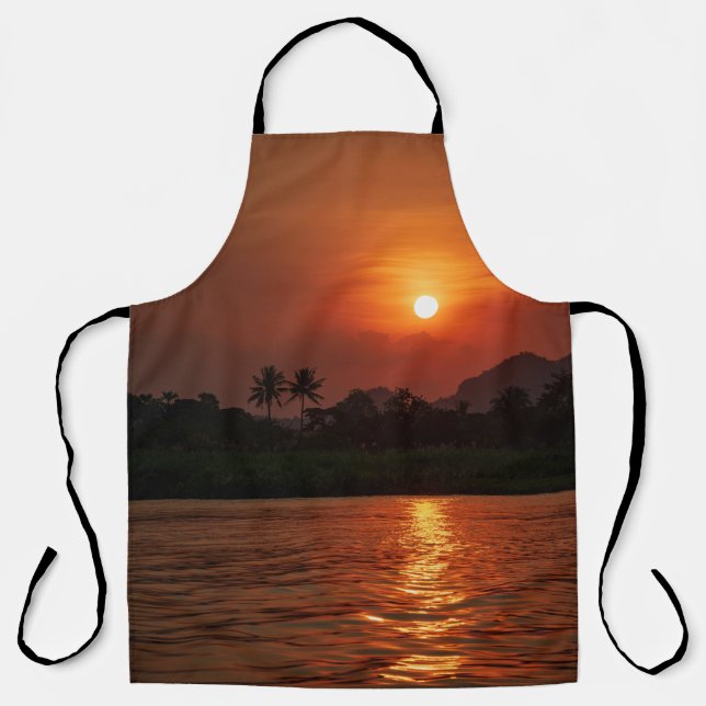 Tablier Coucher de Soleil Tropical (Recto)