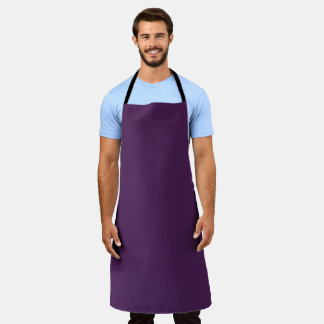 Tablier Couleur claire solide minuit violet foncé
