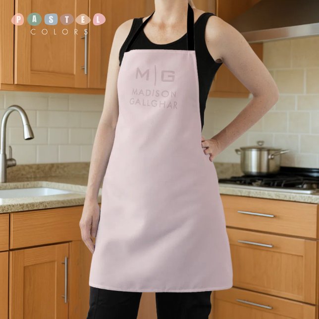 Tablier Couleur Rose Orchidée Pastel Lumière Douce Solide (Solid Soft Light Pastel Orchid Pink Color Apron
)