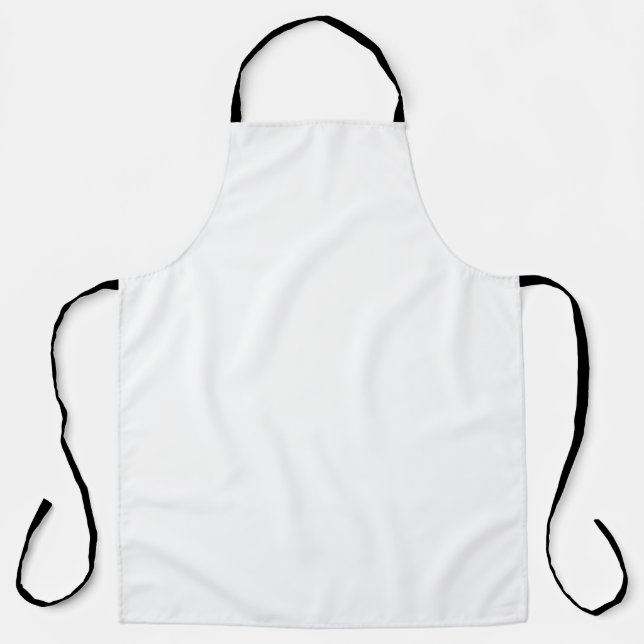 Tablier Couleur solide blanc Fantôme (Recto)