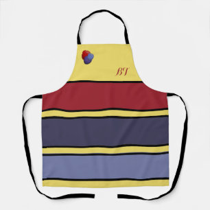 Tablier couleur tarte à framboise personnalisé