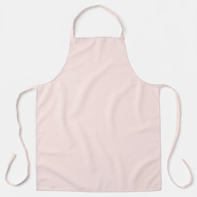 Tablier Couleur Uni Douce Pêche au Pastel Doux (Recto)