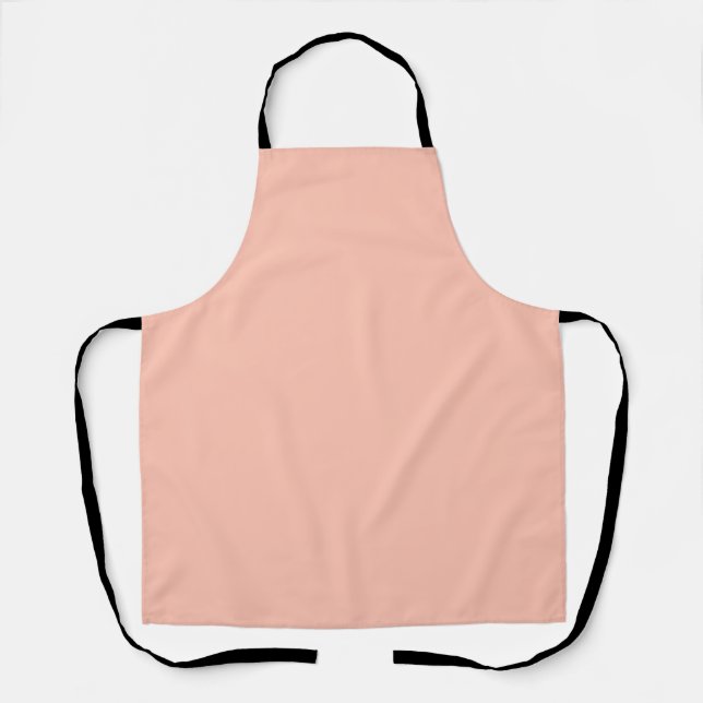 Tablier Couleur uni simple délicat Tropical Peach (Recto)