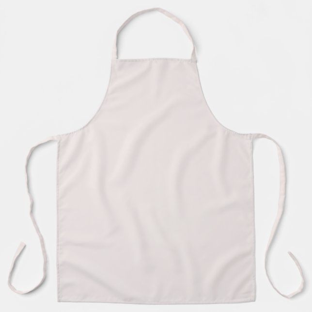 Tablier Couleur unie Champagne Rose Pastel (Recto)