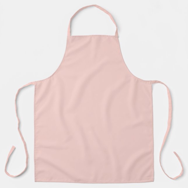 Tablier Couleur unie rose pâle blush (Recto)