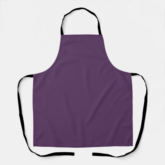 Tablier Couleur violet foncé solide moderne (Recto)