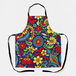Tablier Couleurs arc-en-ciel Design de marguerite