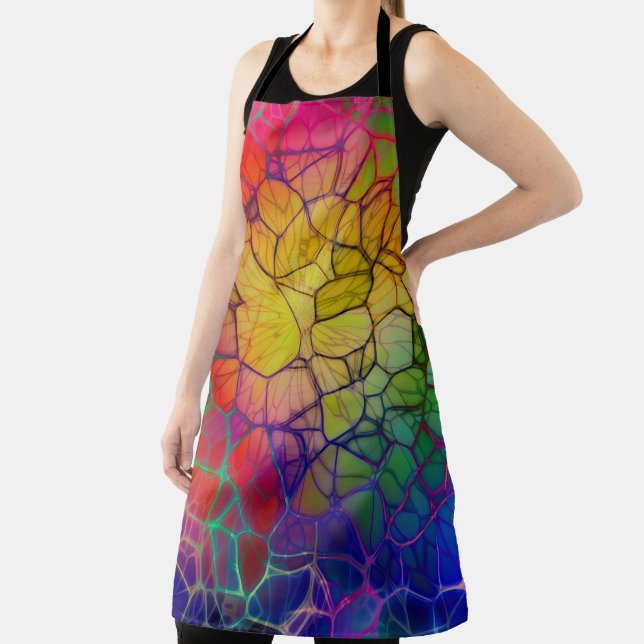 Tablier Couleurs arc-en-ciel Web abstrait (Insitu)