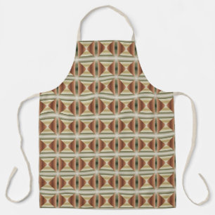 Tablier Couleurs D'Art Motif Brown, Vert Et Tan