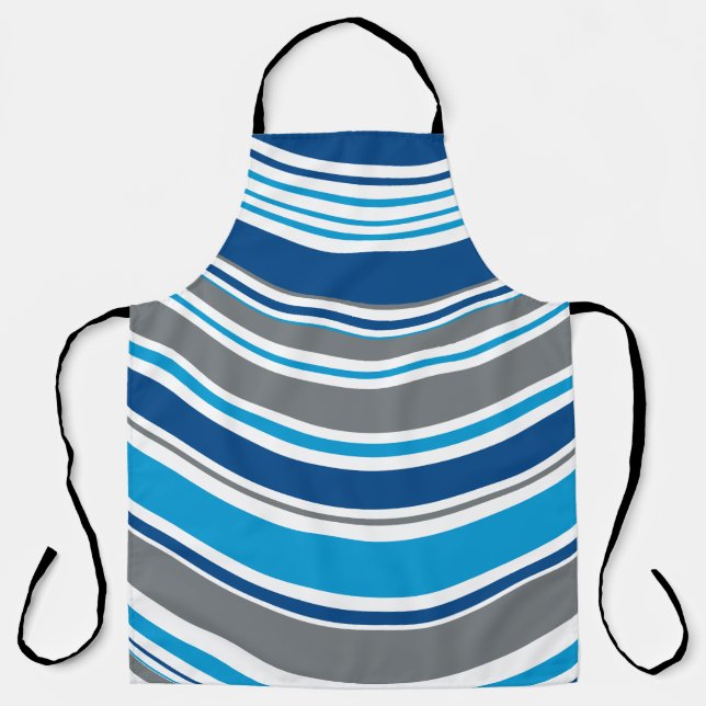 Tablier Couleurs de style rétro Vagues  (Recto)