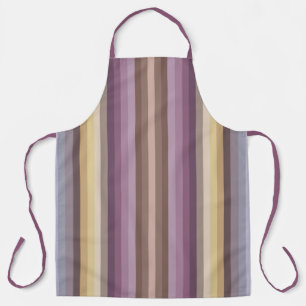 Tablier Couleurs Marron Violet Colorées De L'Année Rayures