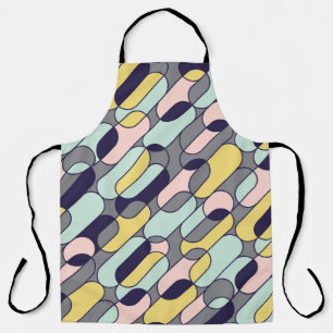 Tablier Couleurs pâles géométriques : Motif rétro