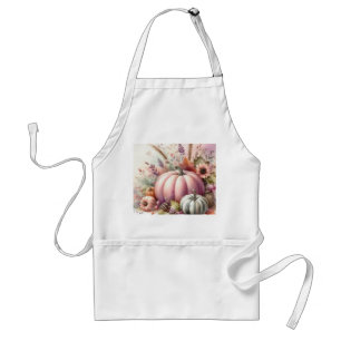 Tablier Couleurs pastel citrouille automne peinture aquare