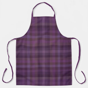 Tablier Couleurs Ton Violet Coloré De L'année À Carreaux