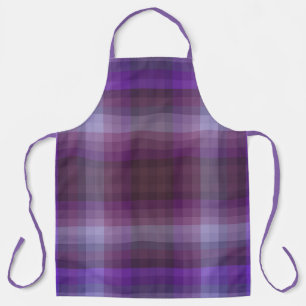Tablier Couleurs violettes colorées de l'année à carreaux