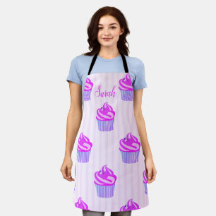 Tablier Coupe-gâteaux rose tendance