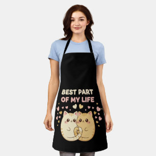 Tablier Couple de chats Kawaii mignons amoureux Meilleur