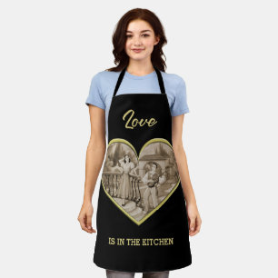 Tablier Couple Romantique Vintage, homme et femme amour