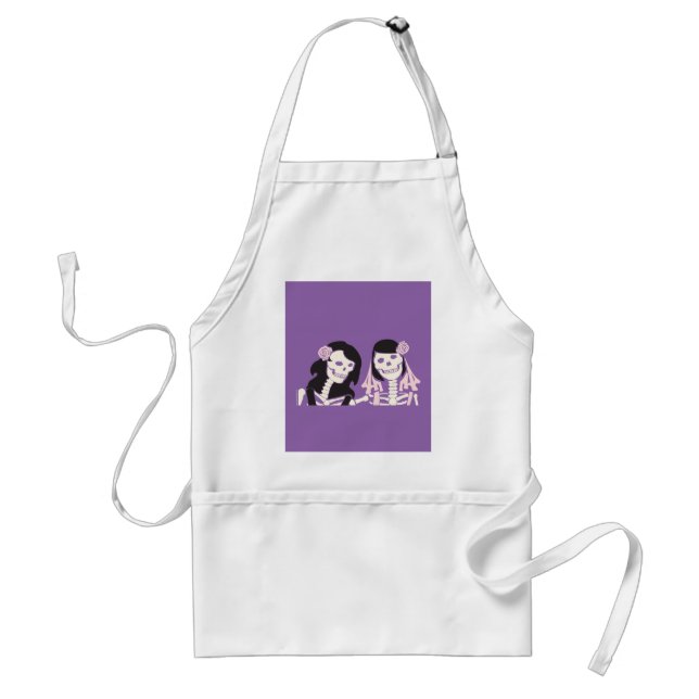 Tablier Couples squelettiques femelles (Devant)