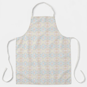 Tablier Coups de pinceau pastel aquarelle sur fond blanc n