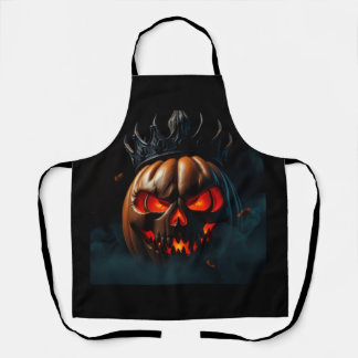 Tablier Couronne d'obsidienne Roi Citrouille Art