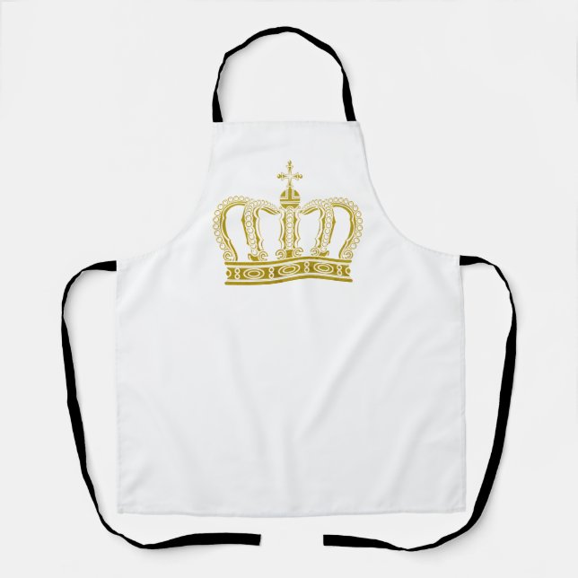 Tablier Couronne d'or - luxe royal (Recto)