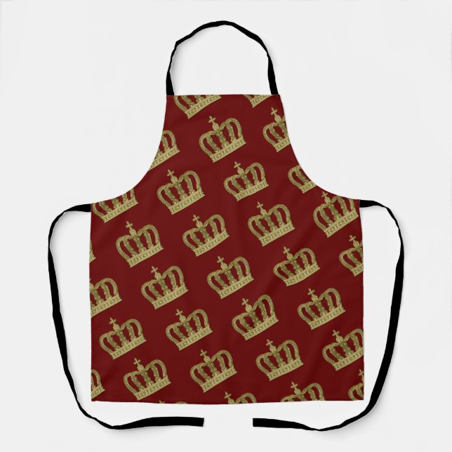 Tablier Couronne d'or - luxe royal 2 (Recto)