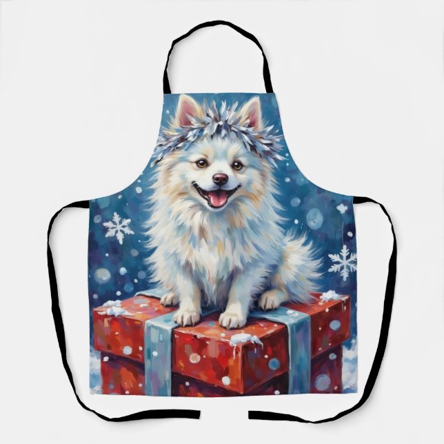 Tablier Coussin de cadeau de fête de chien esquimau améric (Recto)