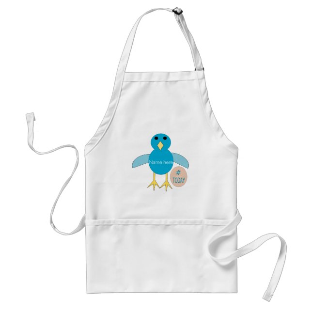 Tablier Coutume Bleu Anniversaire Chick Apron (Devant)