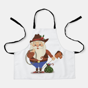 Tablier Cow-boy Santa Claus