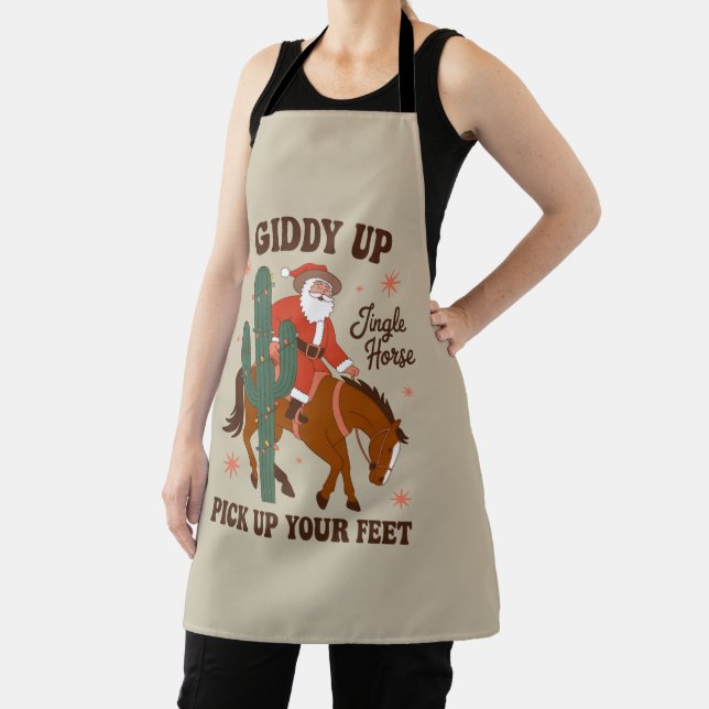 Tablier Cowboy Giddy Up Jingle Horse Ramasse Vos Pieds (Insitu)