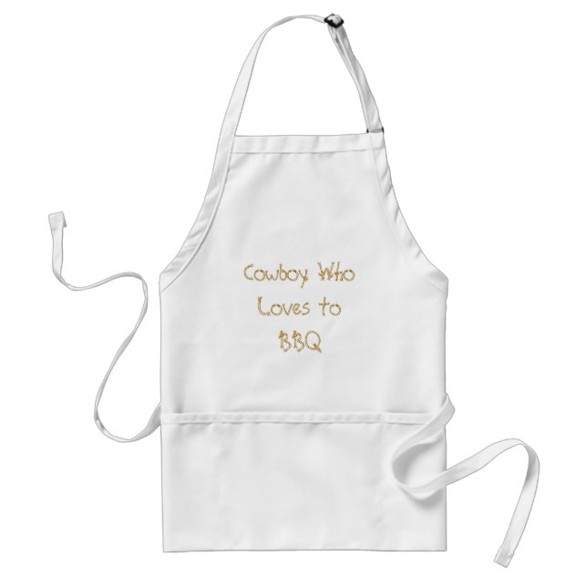 Tablier Cowboy WhoLoves au BBQ (Devant)