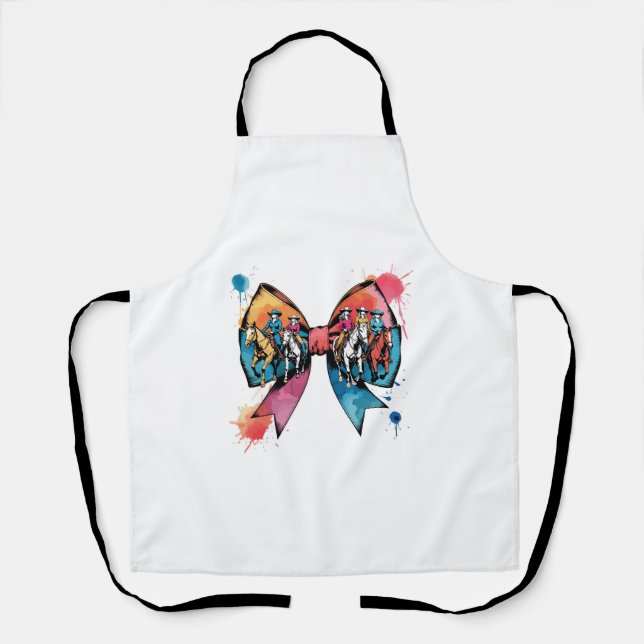 Tablier Cowgirl équitation Cheval Coquette Bow (Recto)